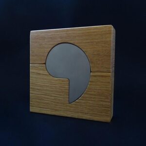 Cavatappi Nautilus opaco con custodia in rovere