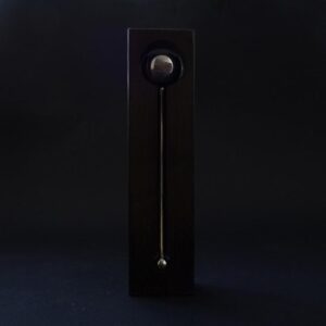 Apribottiglie Nuphar lucido con custodia tinto wengè